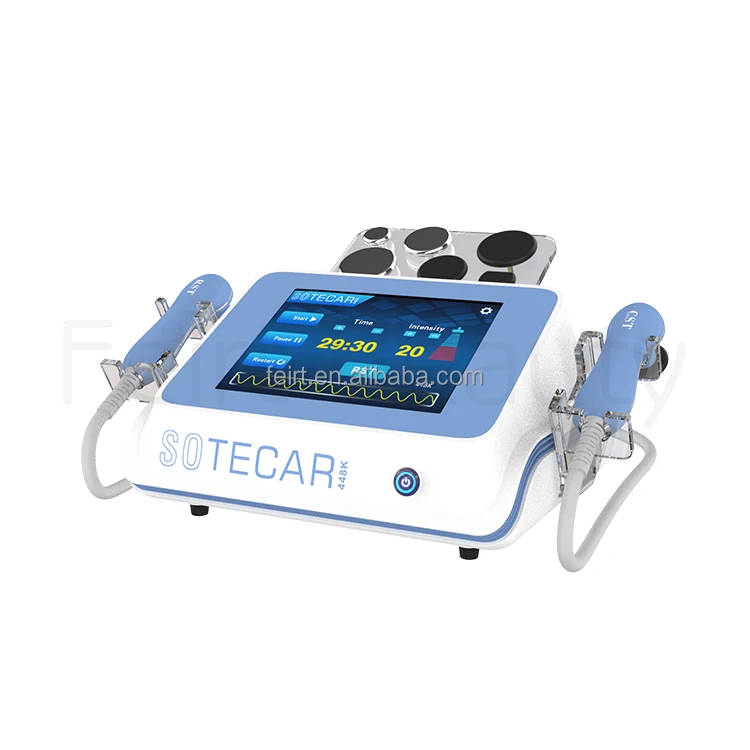 

2021 hot sale SOTECAR Therapy CET RET rf Stimulate microcirculation Anti-inflammatory and analgesic rf 448 khz Tecar machine