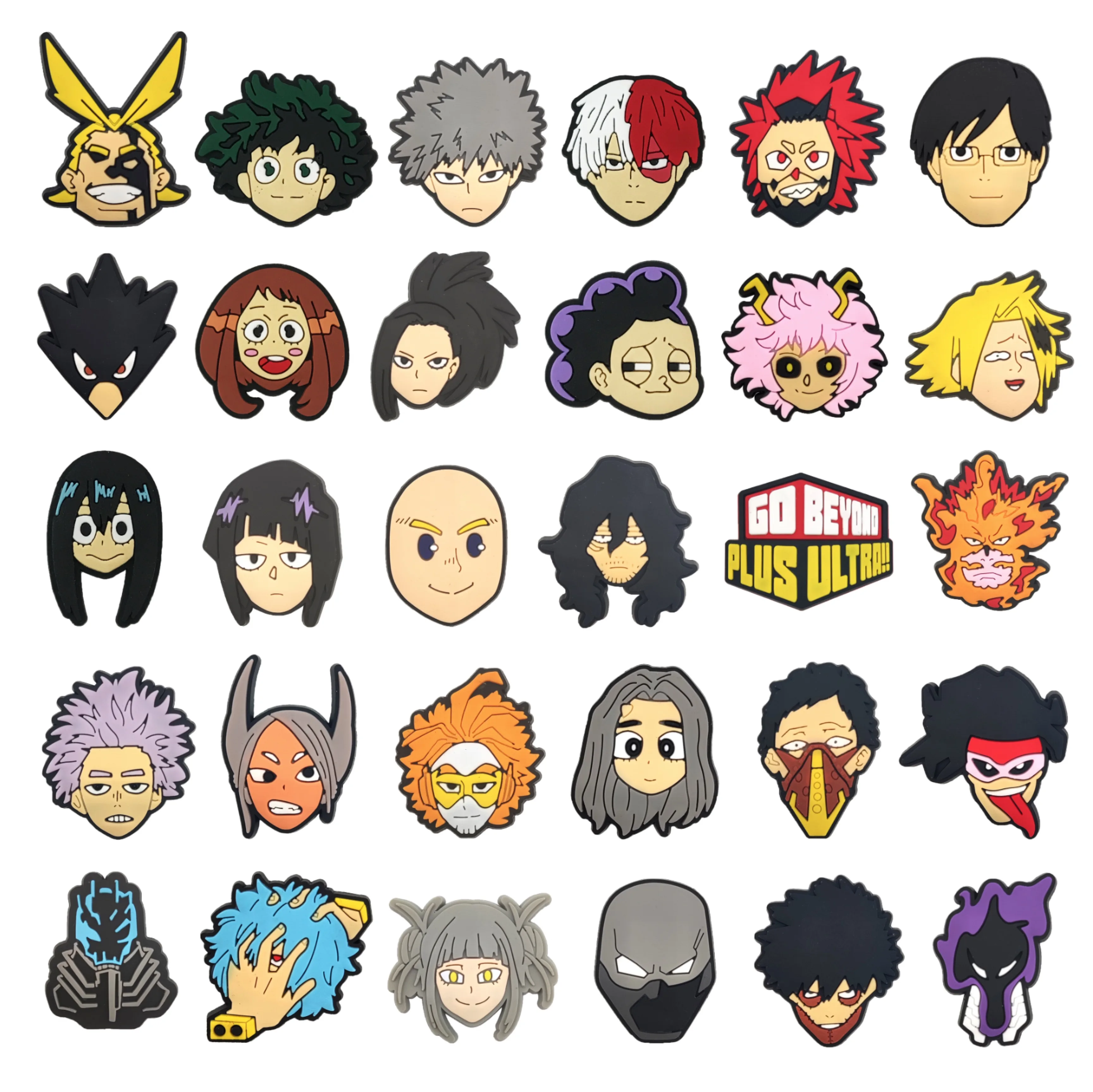 

My Hero Academia Game anime Cheap Custom Soft PVC Cartoon Clog Shoe Charm for shoe decorations