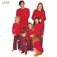 

OEM factory good price 100% cotton christmas pajamas family