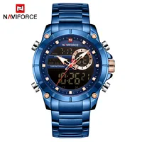 

New NAVIFORCE 9163 Luxury Men Watch Quartz Male Clock Design Sport Watch Waterproof Stainless Steel Wristwatch Reloj Hombre
