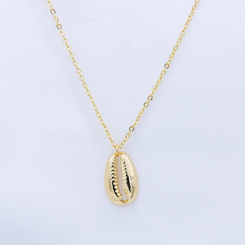 

Fashion Shell Pendant Bohemian women's Stainless Steel Necklace