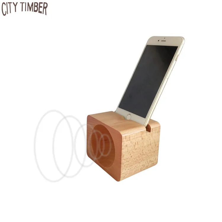

universal solid wood cell phone amplifier without power, Natural wood color