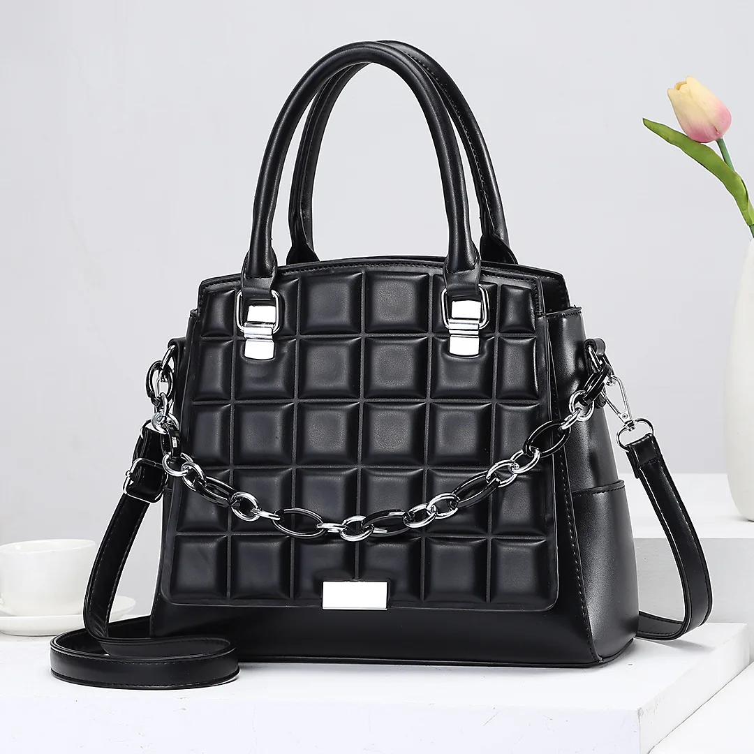 

Ladies' New Casual Shoulder Bag, Large Capacity Pu Leather Handbag, Diagonal Bag