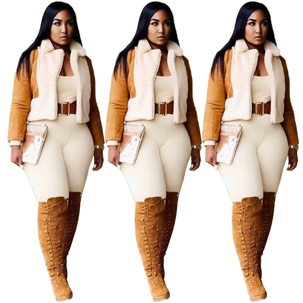 

Fall And Winter Loose Artificial Fur Cardigan Casual Motorcycle Corduroy Jacket Down Women's Coats Winter Coats For Women 2021, Picture