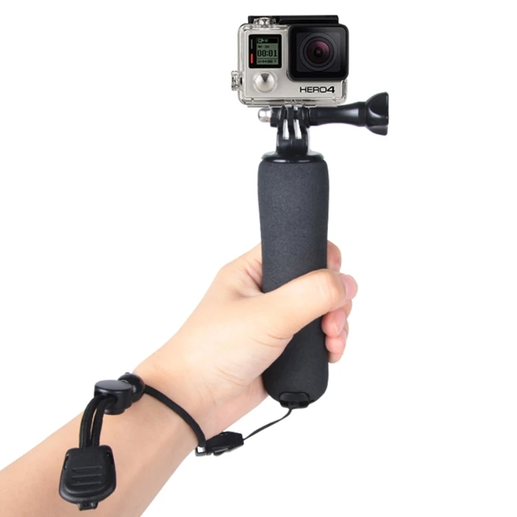 

Dropshipping Bobber Floating Handle Bobber Hand Holder Grip with Strap for DJI Osmo Action, GoPro, Xiaoyi Action Cameras