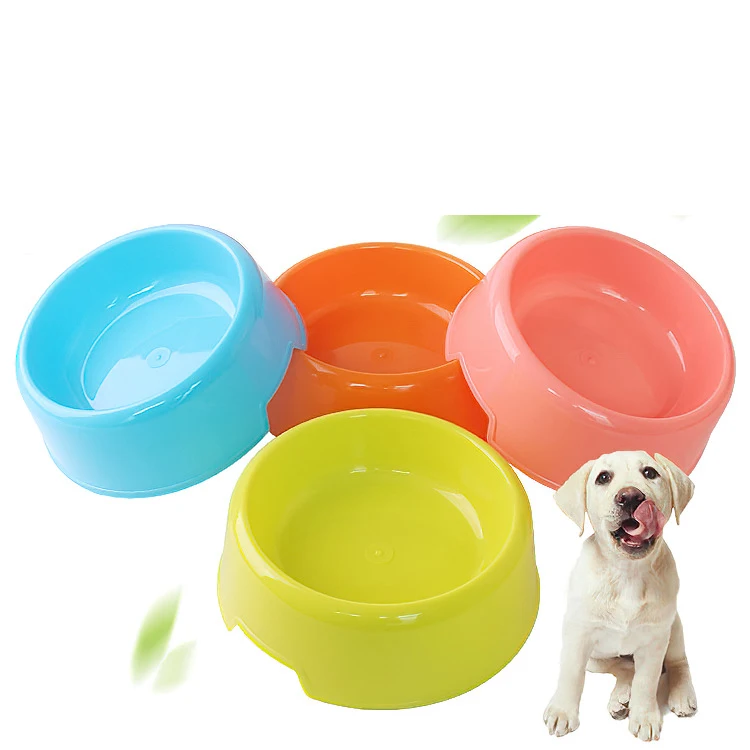 

Hot Sale Colorful Non-Slip Plastic Stainless Steel Pet Feeder Dog Feeding Bowl