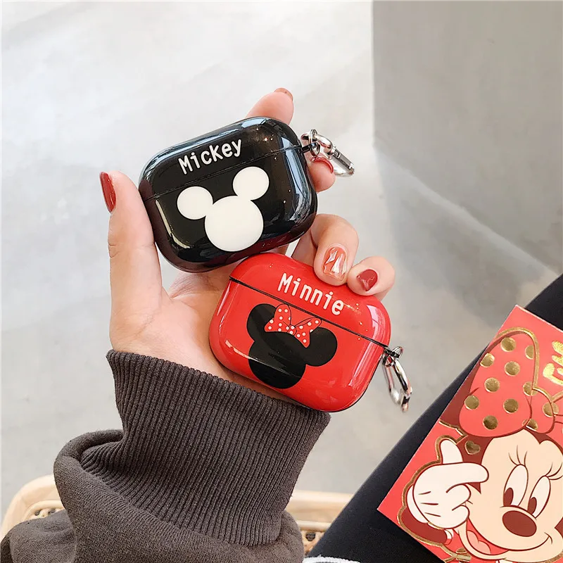 

Mickey Cases For Airpods Pro Minnie Case 3D Cartoon Wireless Earphone Skin Accessories Cover For Airpods Charging Box, Multi