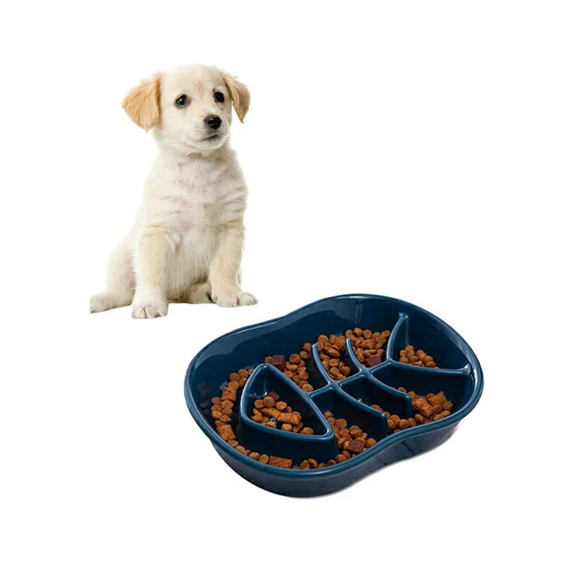 

Provide Logo Ceramic Slow Feeder Dog Fun Interactive Feeder Bloat Stop Bowl Slow Feeder Cat Bowl