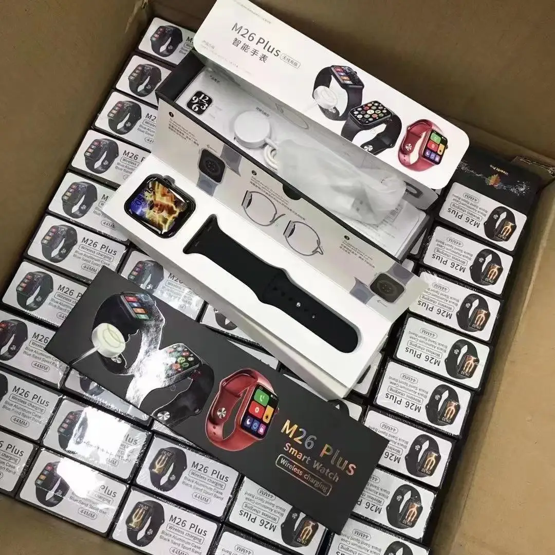 

M26plus Smartwatch 2021 1.77 inch HD Display Wireless Charge M26 plus Smart Watch Men Women Fitness Tracker