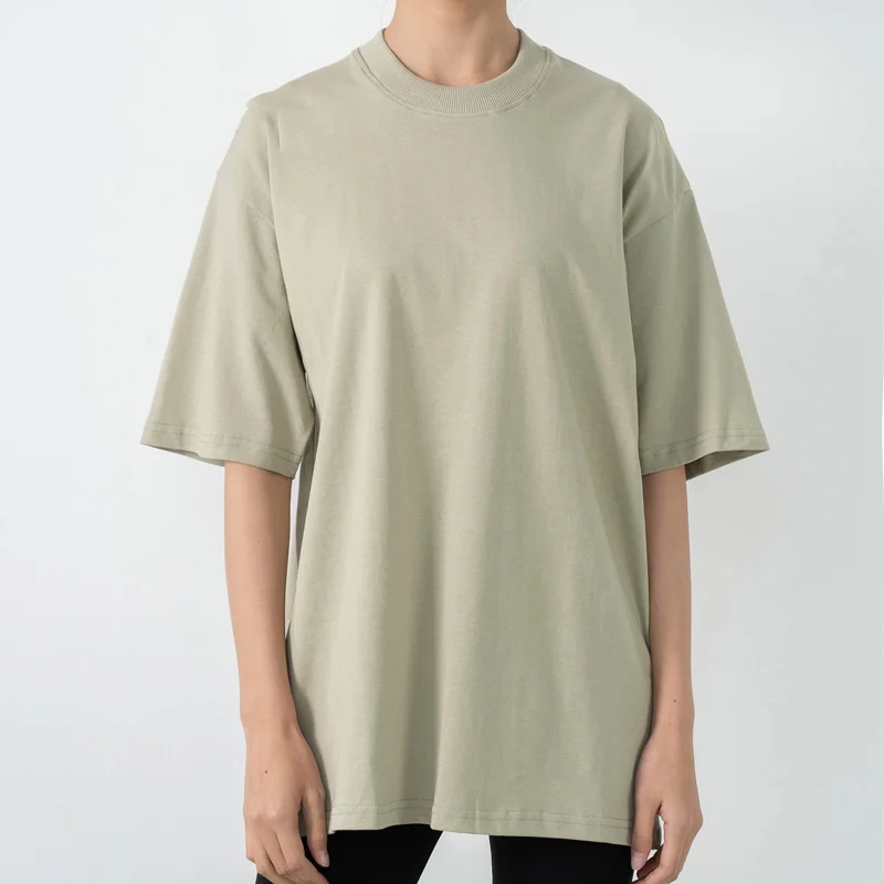 

TS561 Custom apparel oversize boyfriend t shirt women crew neck tee shirts blank tall t shirts