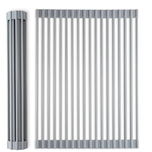 

Roll Up Dish Drying Rack Kitchen Over The Sink Dish Drainer Sink Rack With Non-Slip Silicone, Customized