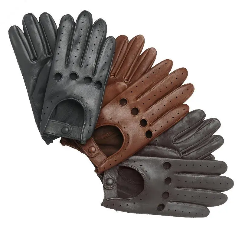 mens leather driving gloves