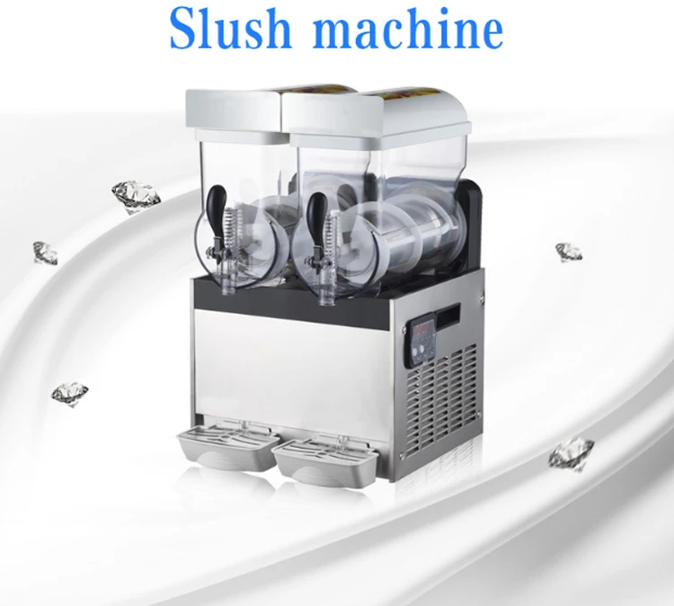 3 Tank Slush Slushy Making Machine 45l Slushy Smoothie Air Cooling Ice Maker 