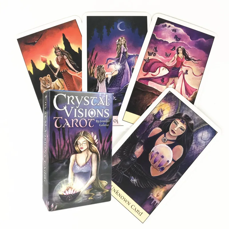 

Hot Sale Visions Tarot Deck Cards Full English 79 Cards Deck Oracle Divination Board Game R66E