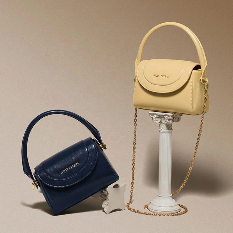 

Fashion Luxury Miss unique handbags Designer Oil wax pattern casual small square bag chains messenger Women Hand bags