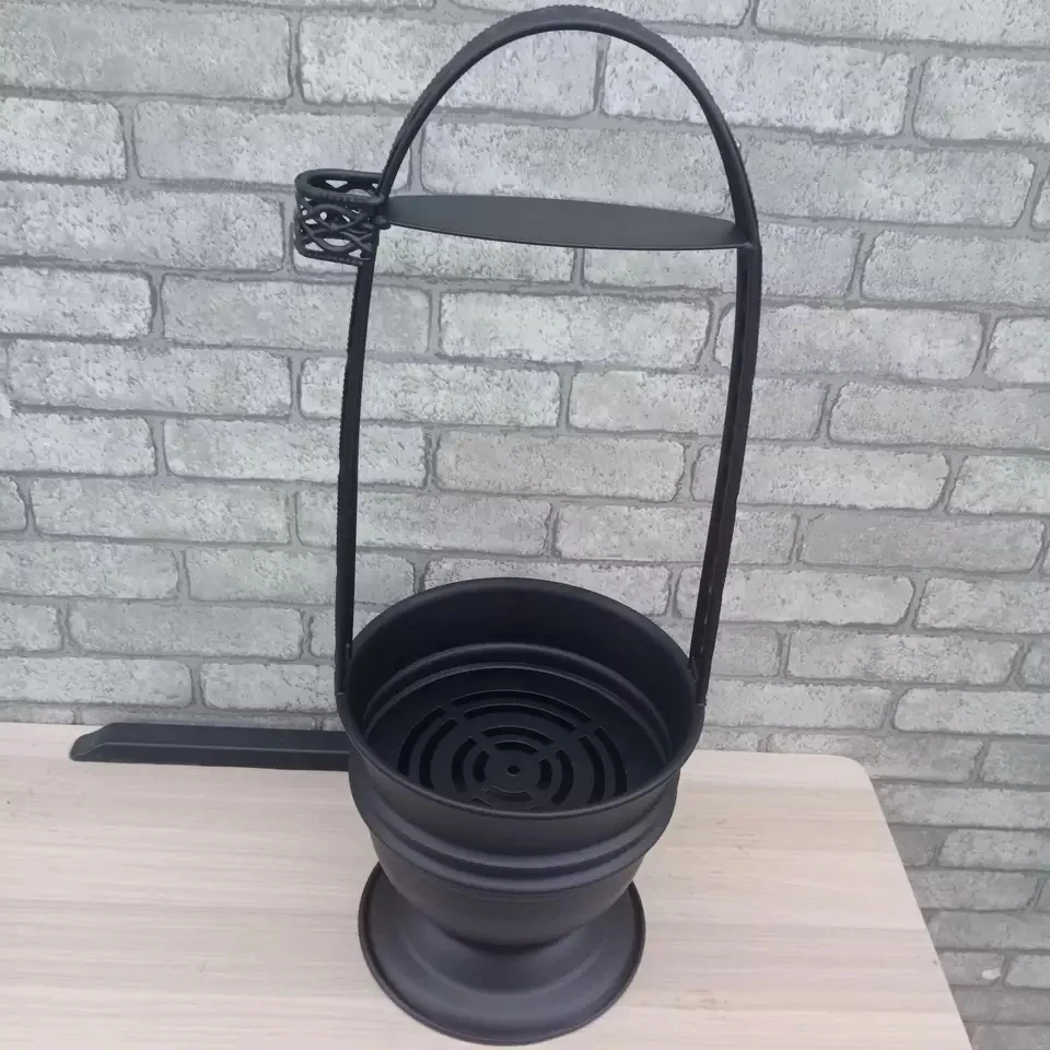 

wholesale Hookah Charcoal basket Hookah accessories aluminium alloy shisha smoking accessories Black carbon basket