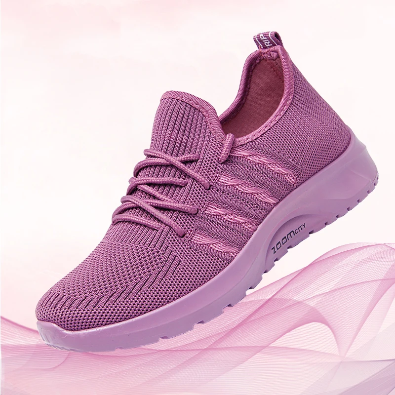 

Non-slip soft sole sports shoes for women casual running shoes women sneakers, Purple