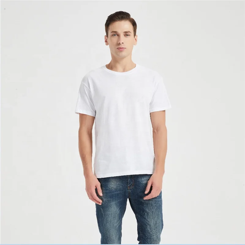 

2020 cheapest 100% cotton o neck casual high quality 140gsm plain blank election promotional advertising white t-shirt t shirts