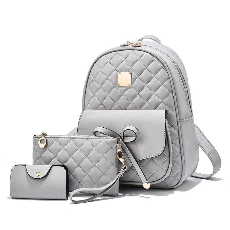

Fashion 3Pcs Set College Bags Girls Bagpack School Bag Ladies Backpack