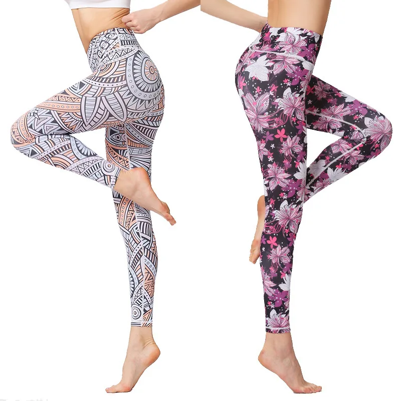 

Factory wholesale high quality women's gym sport tight cropped pants high waisted yoga leggings