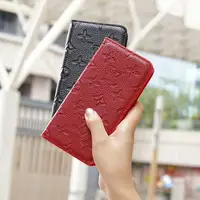 

Leather phone case for iphone 11 pro max big brand real leather phone case have stock