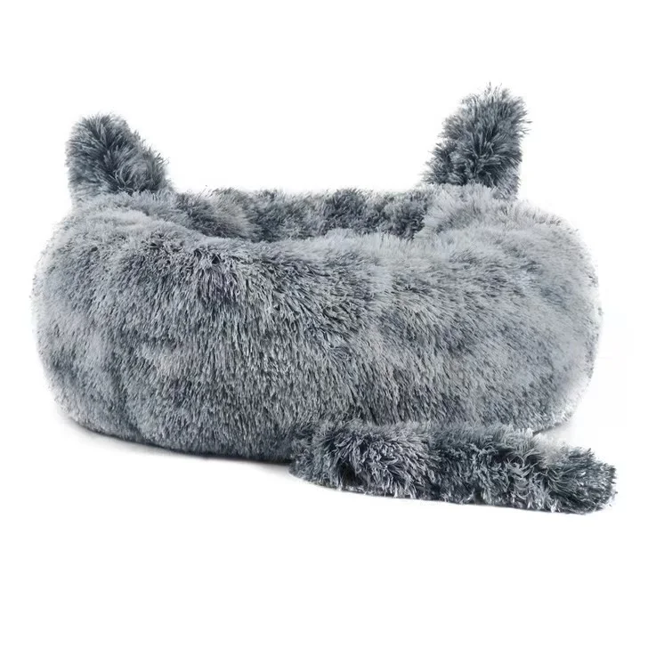 

Wholesale Hot Sale Nice Quality Rabbit Ears Winter Warm Pet Round Sleeping Dog Cat Bed For Pets