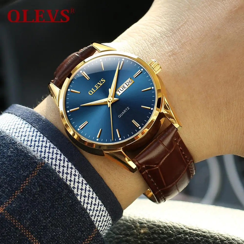 
OEM Custom Logo Watch Men Fashion Luxury Leather Factory Supplier Wholesale Price Watches Waterproof Quartz Man Watches 