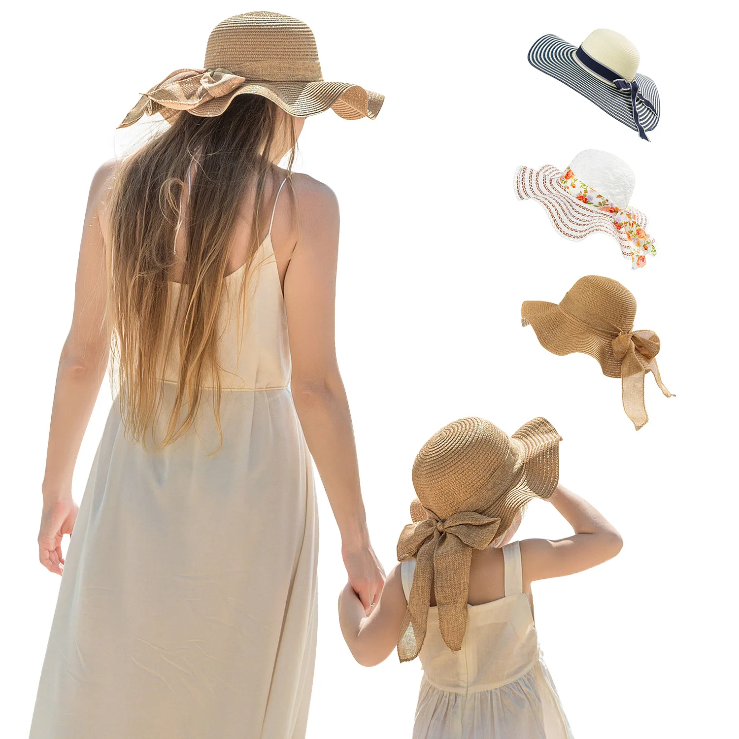 

Kids Beach Hat Summer Hat For Kids Straw Wide Brim Wholesale Straw Hats