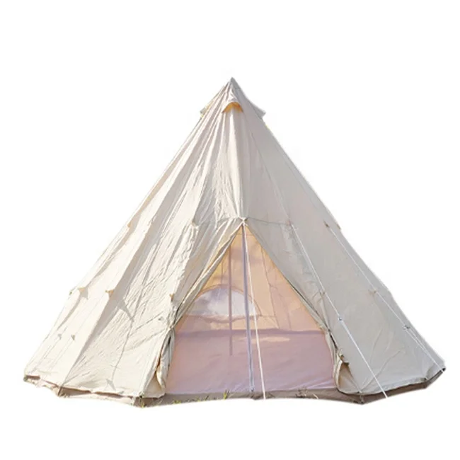 

Outdoor big round giants canvas teepee tent adult 4M, Beige