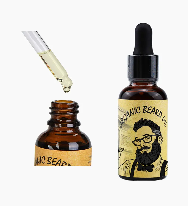 

Private label Organic Beard Oil Balm Kit Vitamin E Nourishing Smoothing Beard Growth Oil