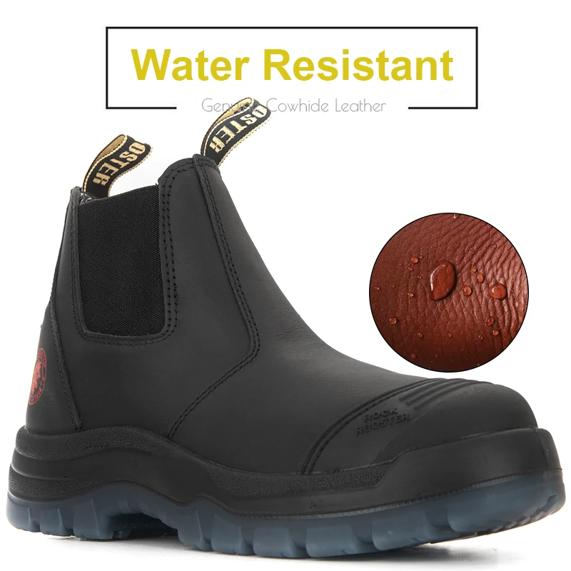 Rockrooster De Chelsea Botas De Seguridad De Punta De Acero Zapatos De