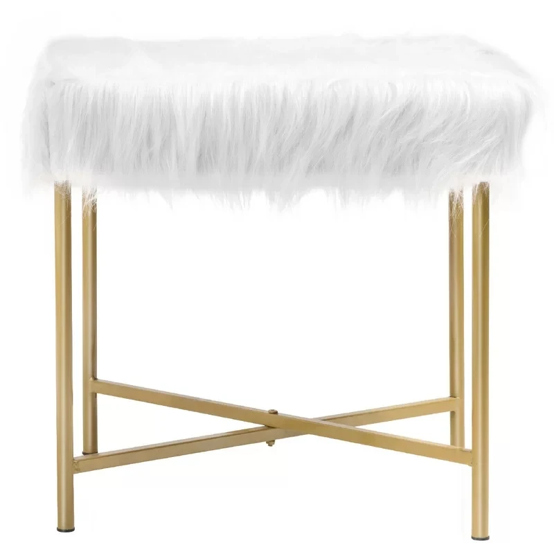 

Home high-end modern simple creative fashion design new listing dressing stool ottoman for dressing table, White color