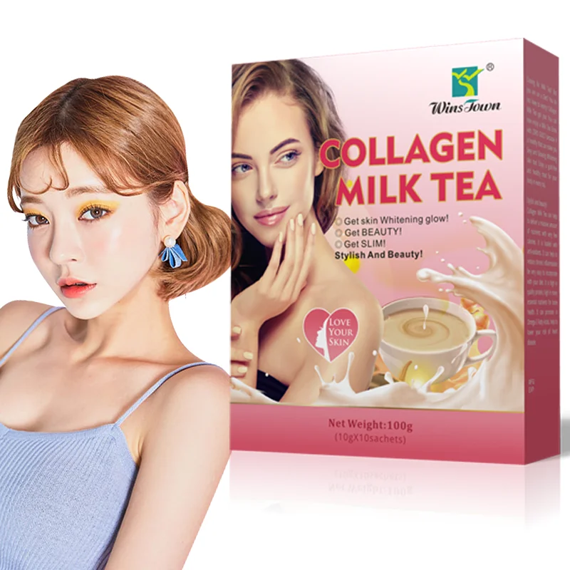 

Collagen Milk Tea Instant Organic Skin Care Collagen Supplements Whitening Skin Powder Collagen Milk Tea