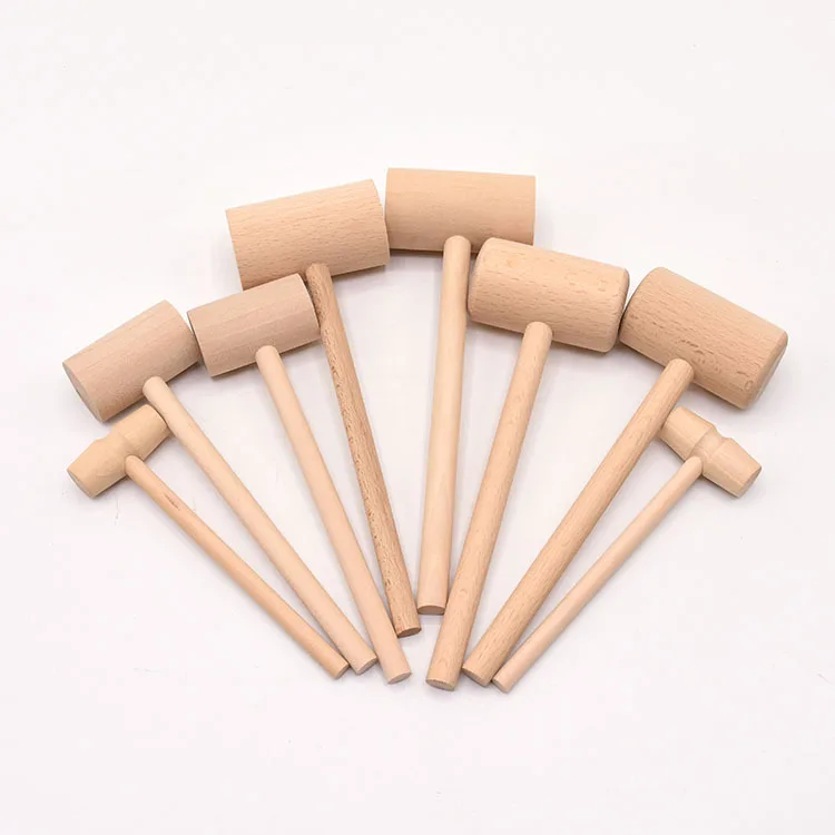 

Small Mini Wooden Mallet Hammer Pets Toys And Accessories Wooden Crafts Cake Tools Crab Smith Chasing Hammer For Chocolate