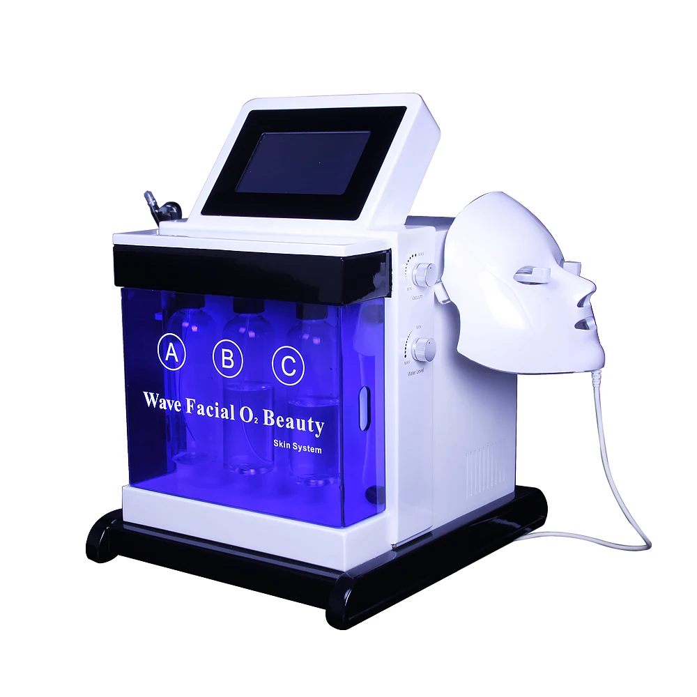 

9 in 1electrode frequency diamond glow spa hydra frequency machine