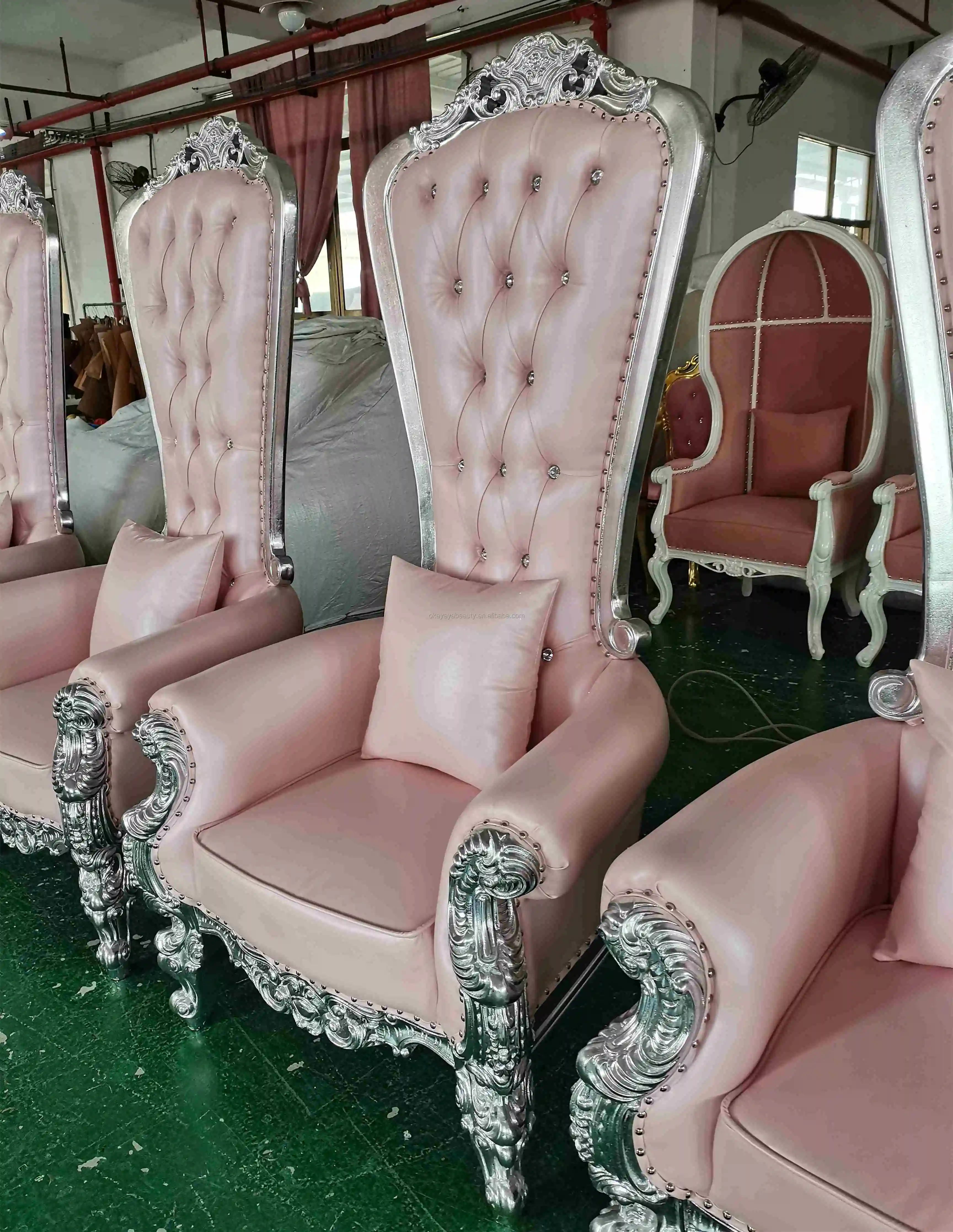 

Nail salon furniture nail spa chair comfortable throne pedicure chairs with bowl