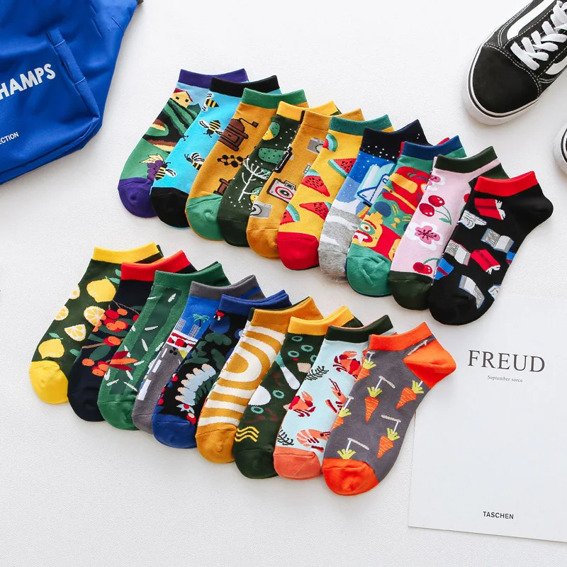 

Online hot selling funny design custom men happy socks wholesale mismatch crew sock men, Various colors available