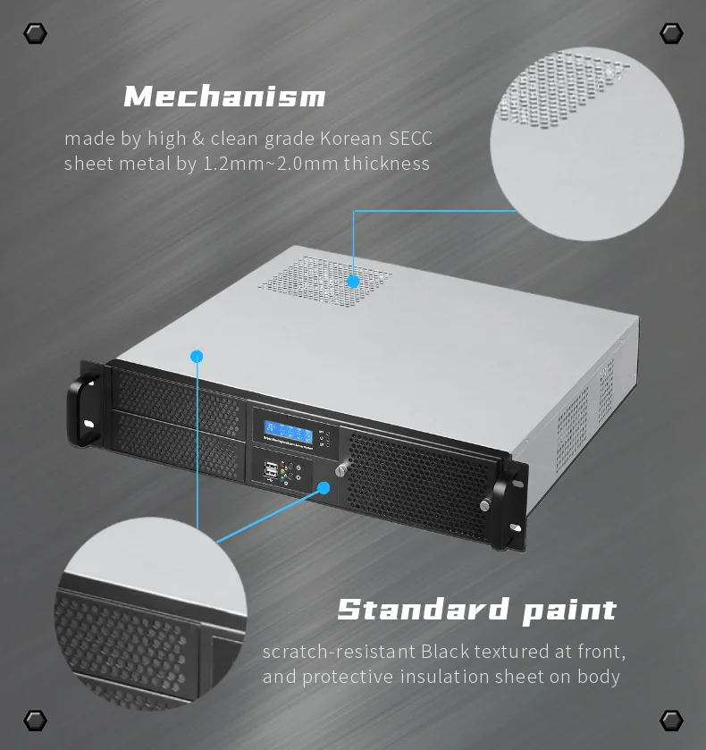 High Quality Industrial Rack Mount 8 Bay 2u Mini Itx Atx Nas Server Pc ...