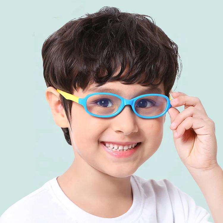 

DOISYER Wholesale hot sale flexible frame silicone round frame computer kids screen blue light glasses, Avalaible