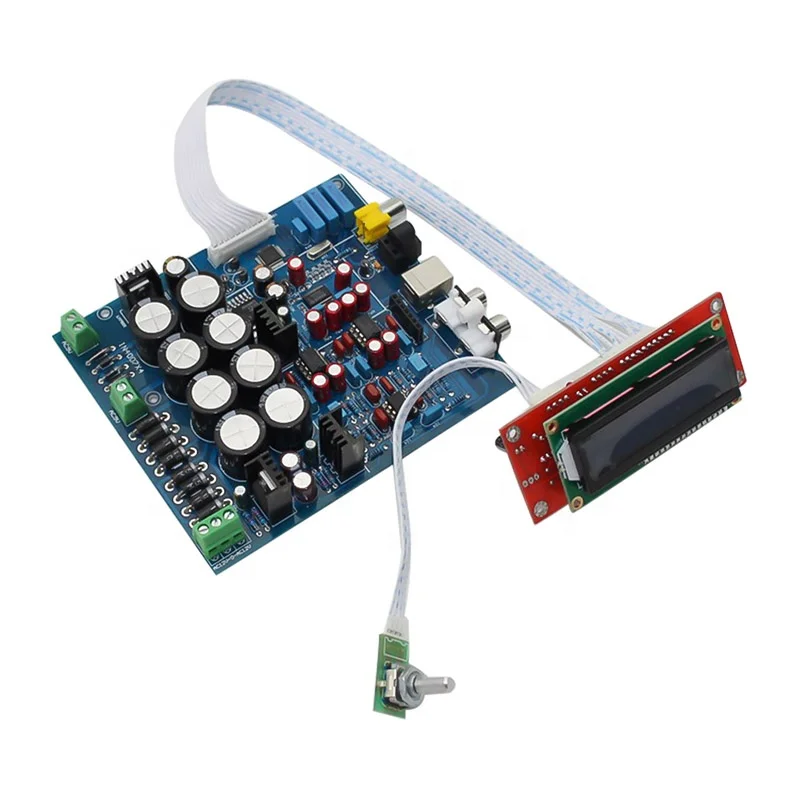 

PCM1794 AK4118 Decoder Audio Board Soft Control DAC Decoding Coaxial Fiber Input 192KHZ Speaker Amplifier Home Theater