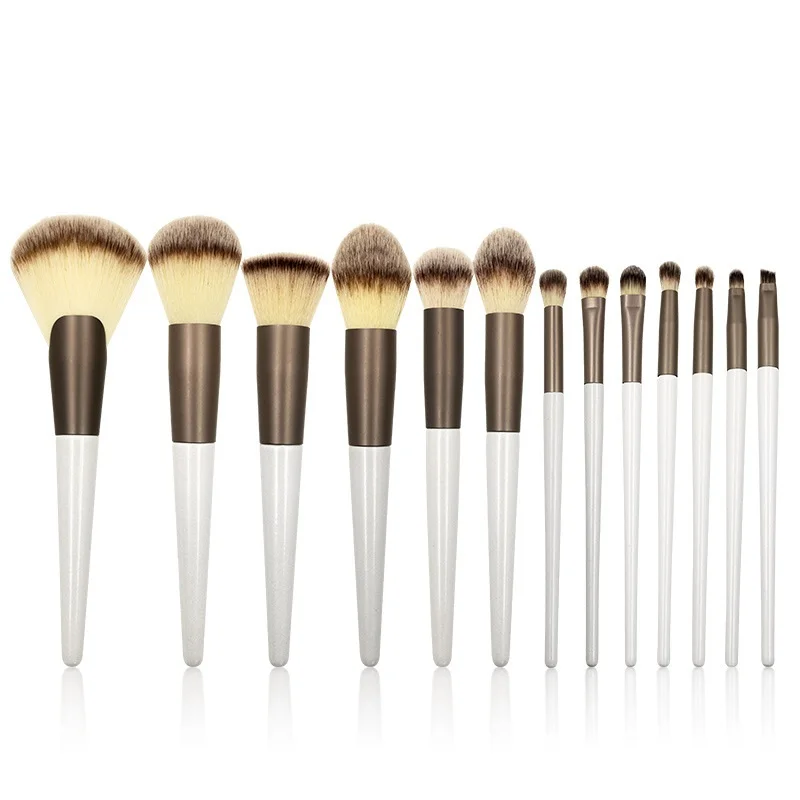 

13pcs personalised beauty Makeup brushes beauty tools champagne gold foundation brush eye shadow brush set