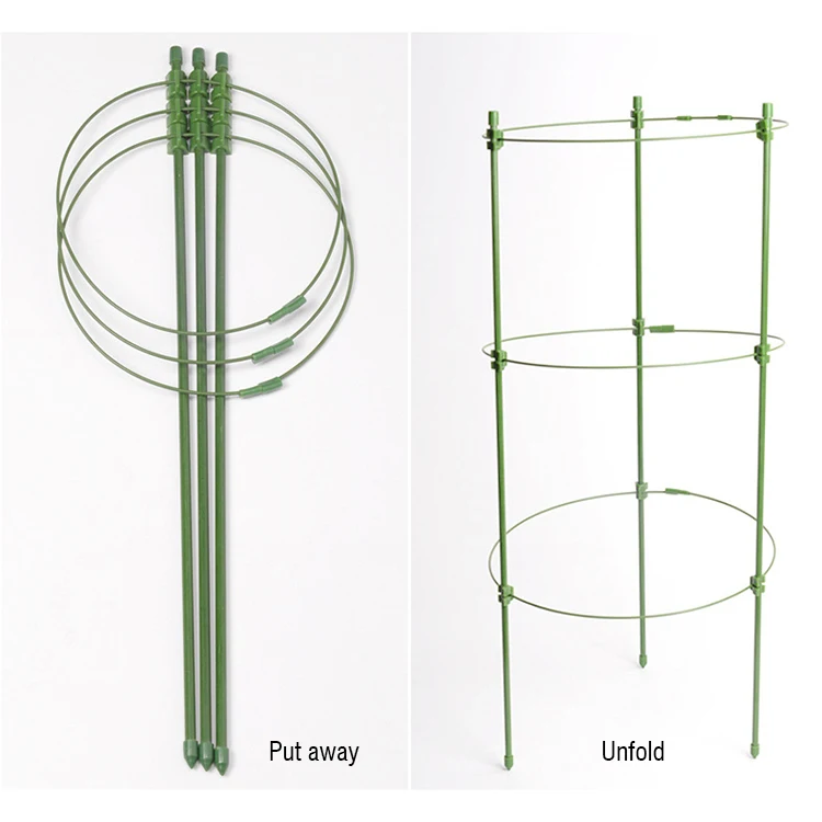 

3 Rings Garden Cages Garden Plant Support Ring Tomato Cage, Green