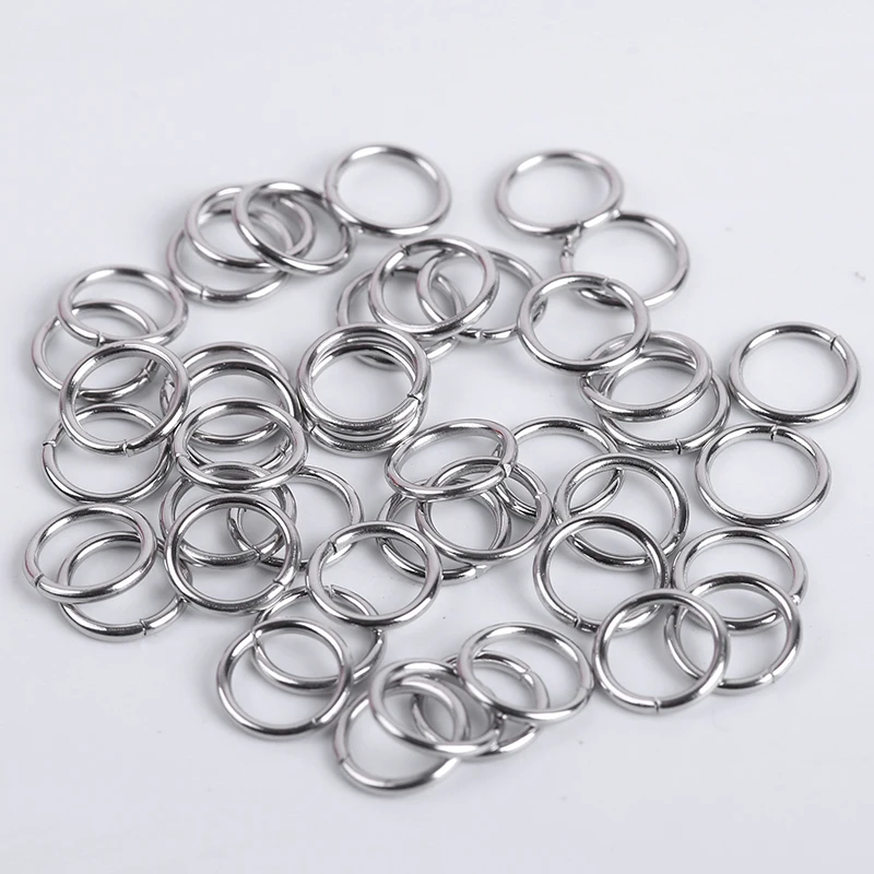 

Wholesale Stainless Steel DIY Jewelry Findings Open Single Loops Split Ring Jump Rings For Jewelry Making, Silver,gold