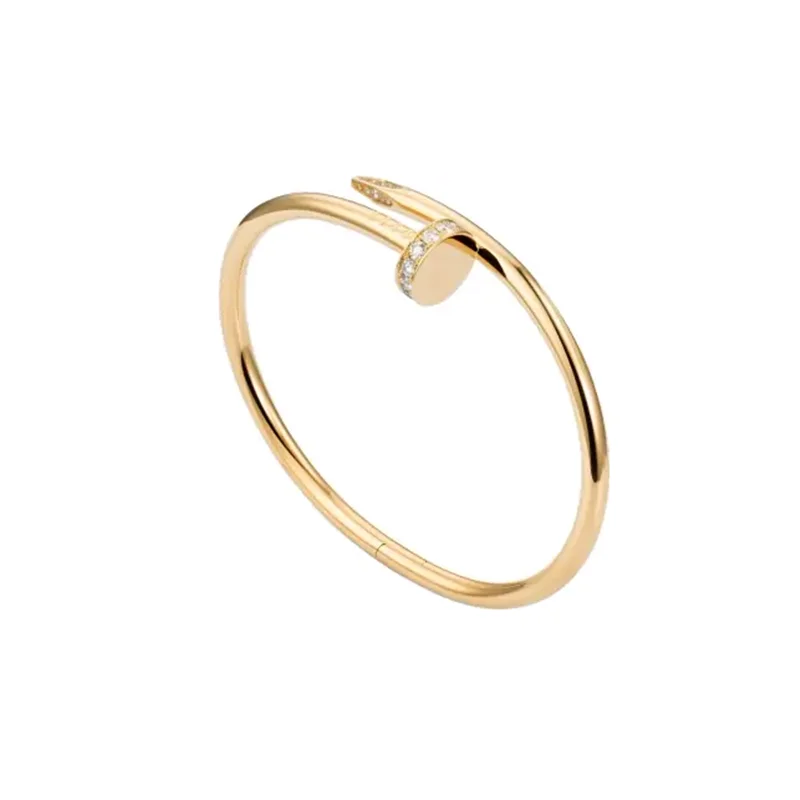 

Stainless steel cuffs couple nail Bracelet high quality love charm bracelet