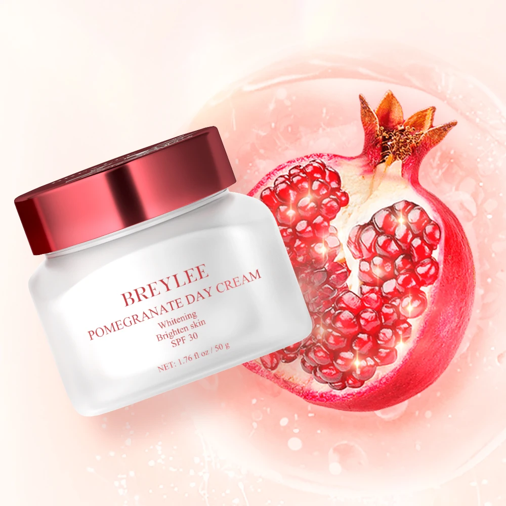 

BREYLEE organic pomegranate face day whitening cream for face anti aging free shipping