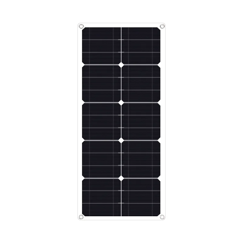 

Wholesale 660*280*2.5mm 16V 30W PET Glossy Mono Flexible Solar Charger Panel