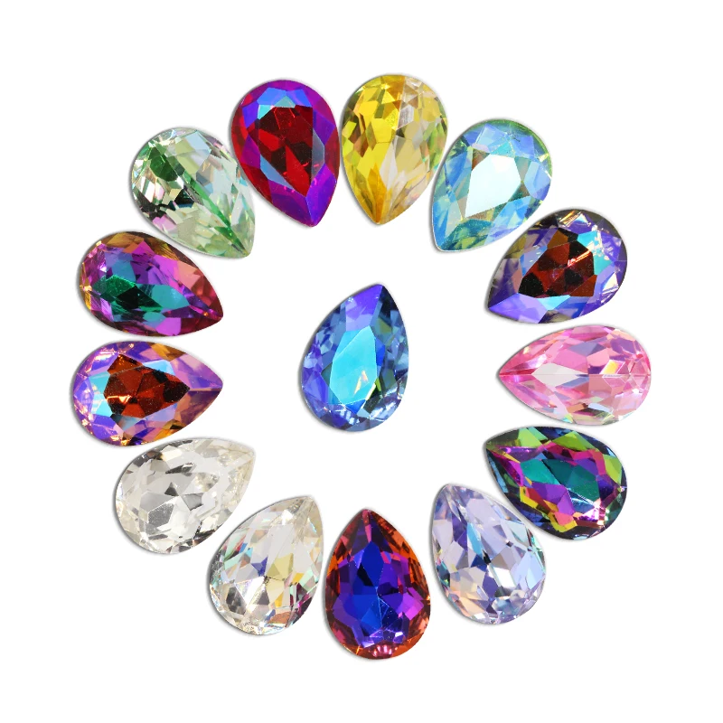 

50Pcs/Lot Rhinestones Shining Color Rhinestone Gem 3D Crystal For Nail Art Stone Gold Diamond Glass Manicure De, Vitrail medium,peridot ls,rose ls,tanzanite ls,laser shine,sapphire ls