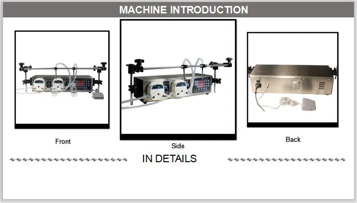 double head Microcomputer Automatic Water Liquid Filling Machine 3.5L