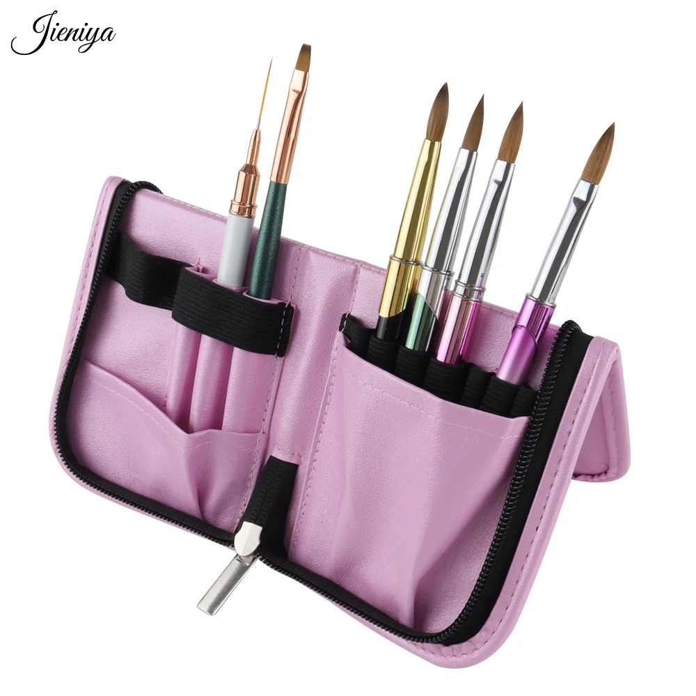 

Jieniya Wholesale Nail supplies manicure set nail art storage bag Nail Art Painting Tools Kit pink Storage Bag