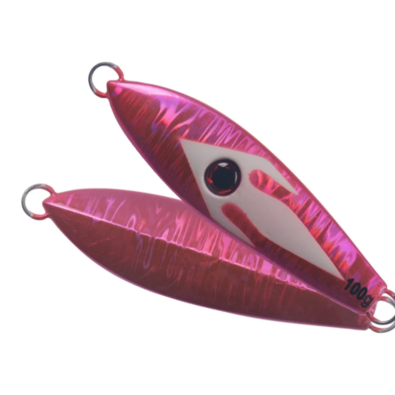 

good painting luminous effects 3D Fish Eyes Salt Water coating Hard Fishing jigging Lure, 4 colors